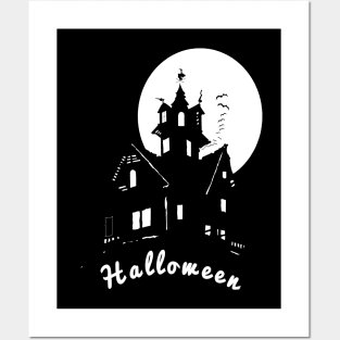 Haunted house Posters and Art